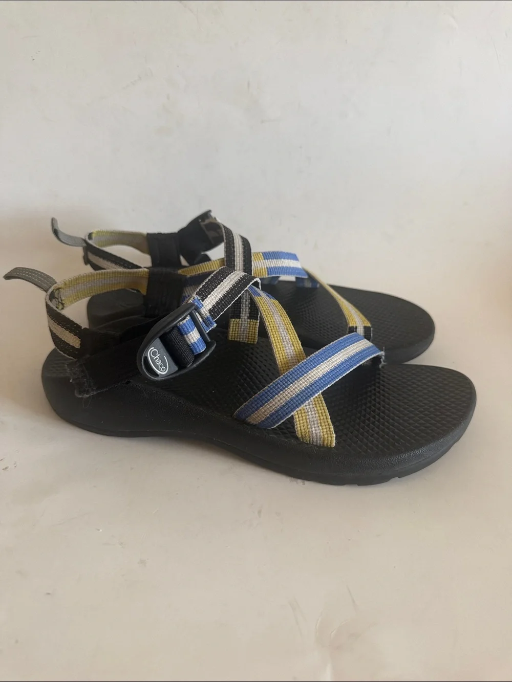 Chaco Z/1 Eco Thread Vary Blue Yellow Sports Outdoor Sandals size 6 Boys/Youth